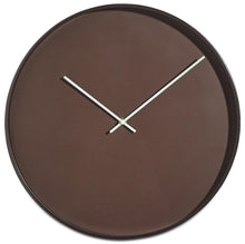 Cargar imagen en el visor de la galería, Reloj de pared Vega, borgoña/latón. F6xØ40cm.

